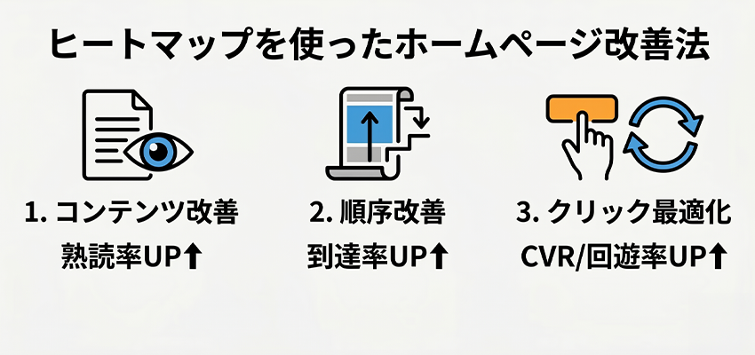 ヒートマップを使ったホームページ改善法