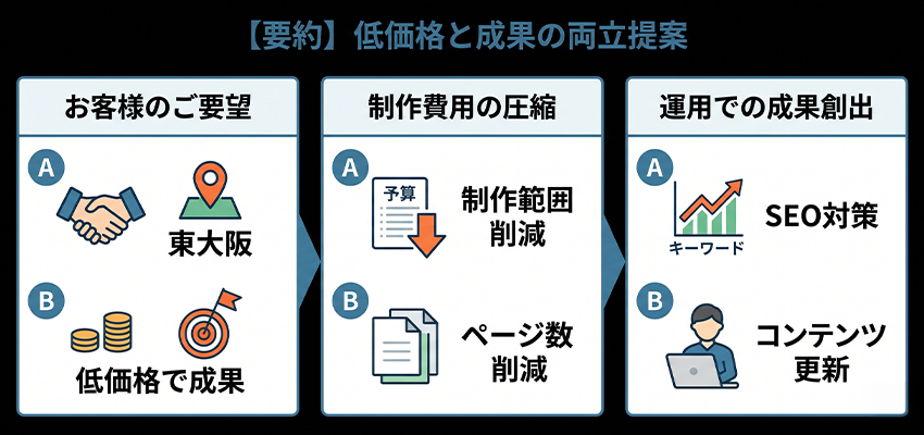 東大阪のホームページ制作で重視した3つの方針