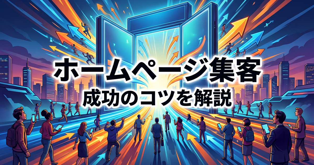 ホームページ集客!成功のコツを解説