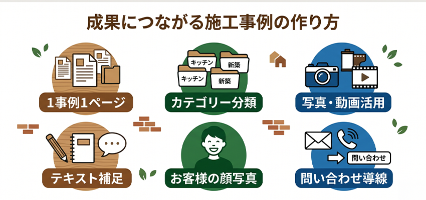 工務店のホームページで成果につながる施工事例の作り方