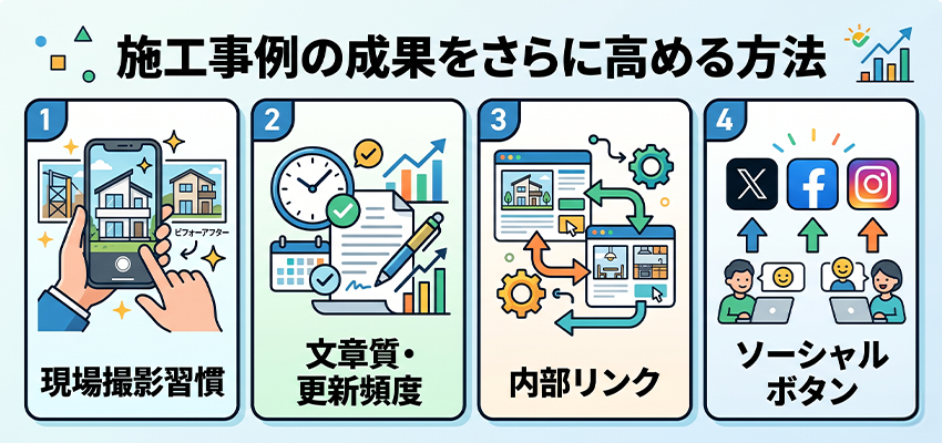 工務店のホームページで施工事例の成果をさらに高める方法
