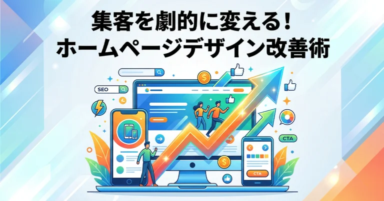 ホームページデザインの重要性！集客効果を高める改善ポイント