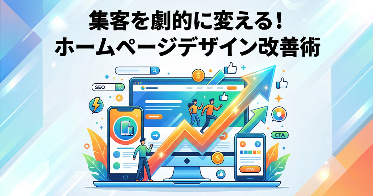 集客を劇的に変える！ホームページデザイン改善術