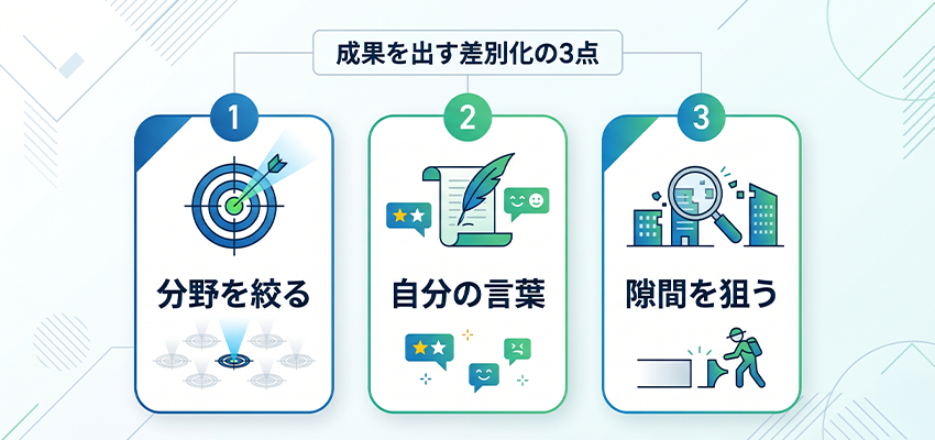 ホームページを差別化する時のポイント
