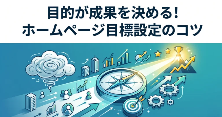 ホームページ制作は目的で成果が決まる！目標設定から成果につなげるポイント