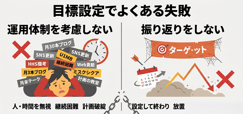 目標設定でよくある失敗