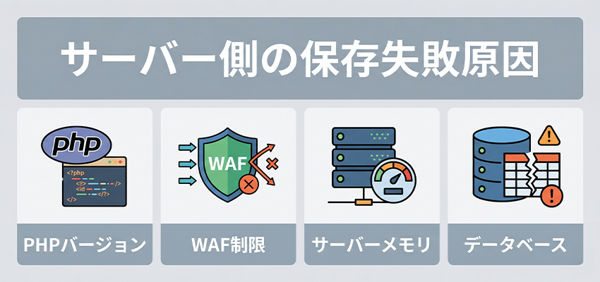 WordPressの投稿と固定ページが保存に失敗する原因と改善法【サーバー側が原因】