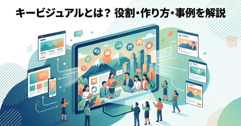キービジュアルとは？役割や作る時の考え方、Webデザインの事例を紹介