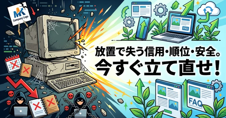 ホームページを放置するデメリット！立て直す方法も紹介