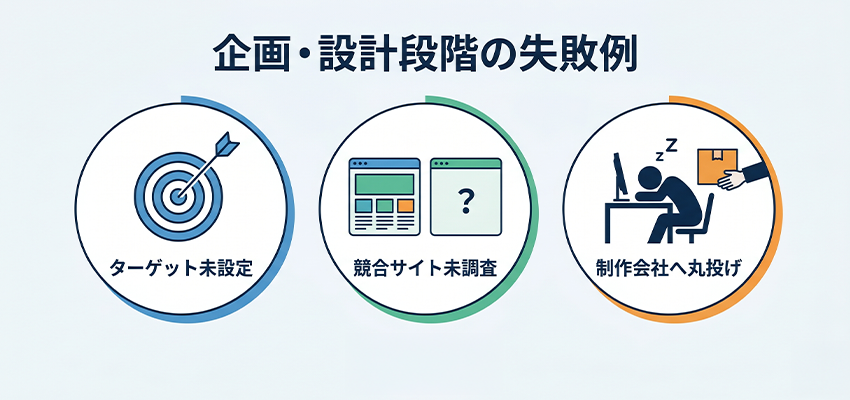 企画・設計段階での失敗事例