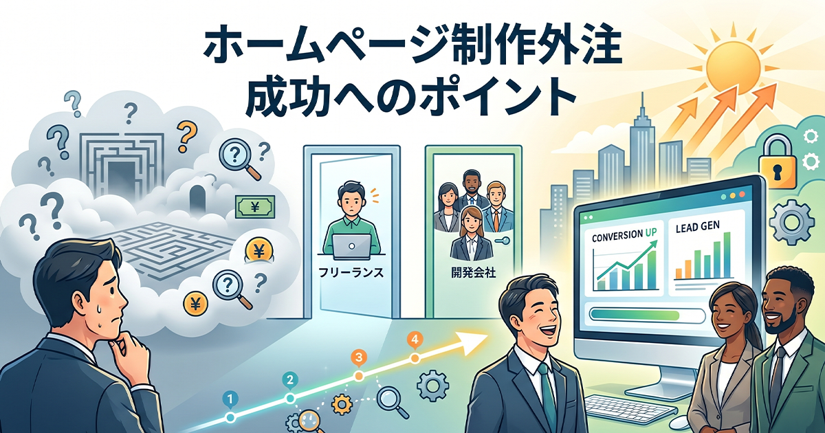 ホームページ制作外注！成功のポイント