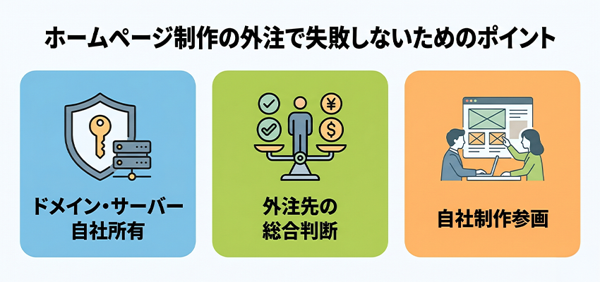 ホームページ制作の外注で失敗しないためのポイント