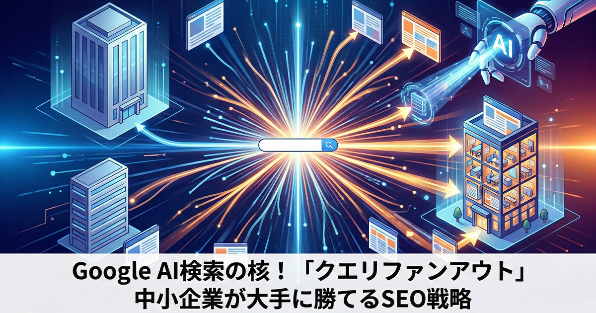 Google AI検索の核クエリファンアウト！中小企業が大手に勝てる SEO戦略