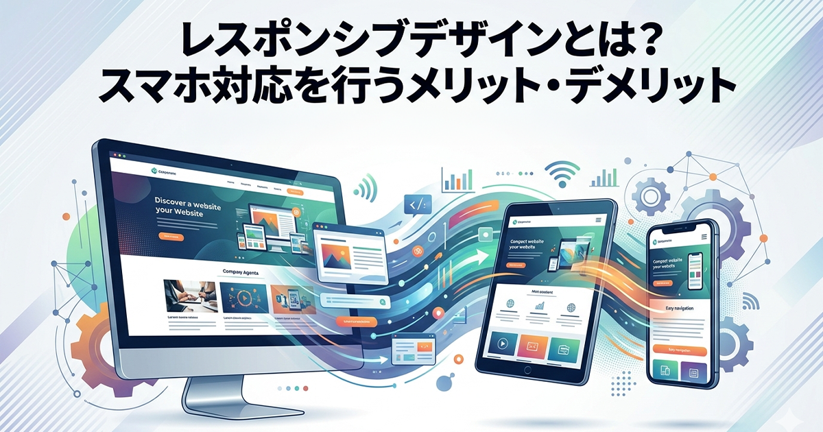 レスポンシブデザインとは?スマホ対応を行うメリット・デメリット
