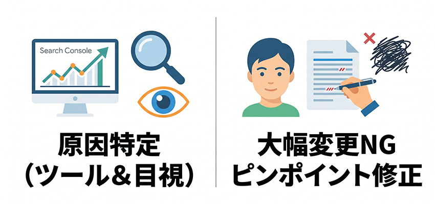 検索順位が下がった時の正しいSEO対策の考え方