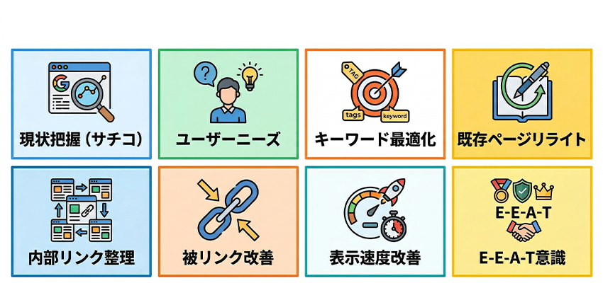 検索順位が上がらない・下がる時の正しいSEO対策法
