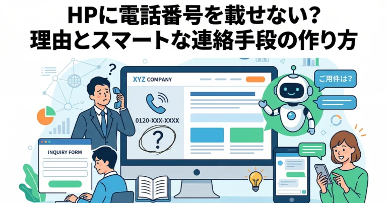 ホームページに電話番号を載せない会社が増えた理由と載せ方を解説