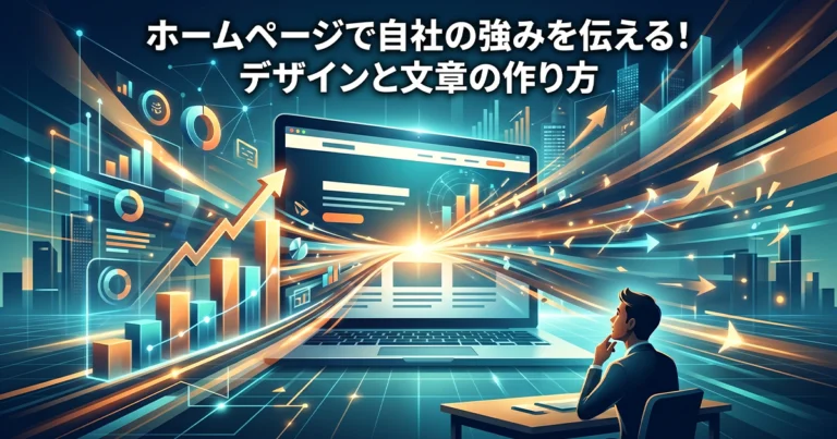 ホームページで自社の強みを伝えるデザインの作り方と文章の書き方