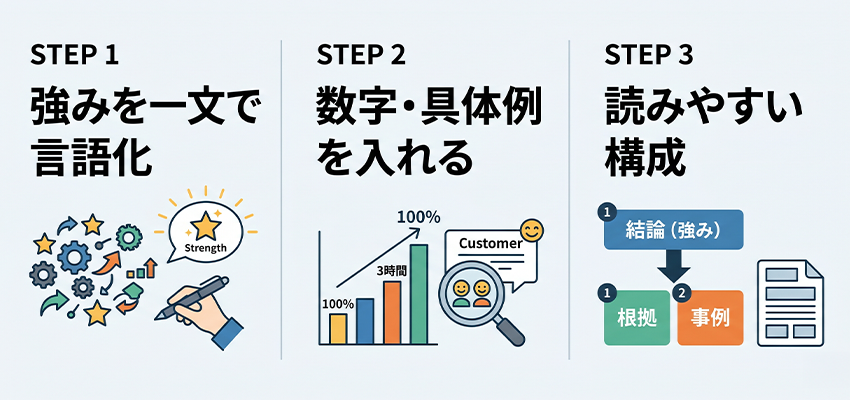自社の強みを伝える文章の書き方