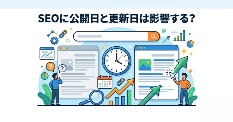 SEOに公開日と更新日は影響する？適切な日付の考え方