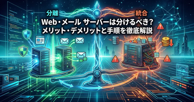 Webサーバーとメールサーバーを分けるメリット・デメリットと手順