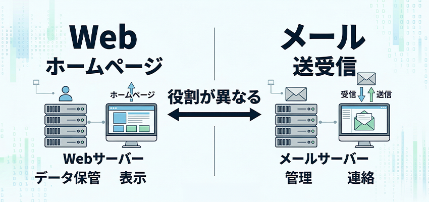Webサーバーとメールサーバーの違い