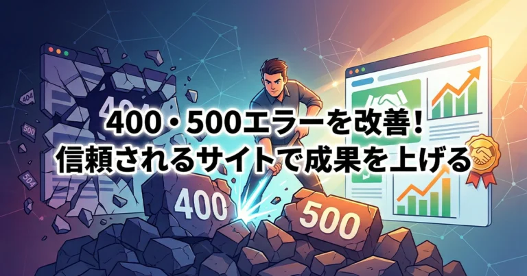 400番台・500番台エラーを改善！管理されたサイトで成果を上げる