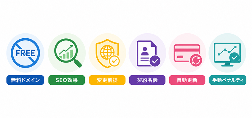 ドメイン取得時の注意点