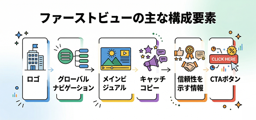 ファーストビューの主な構成要素