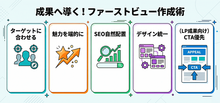 成果につながるファーストビューの作り方