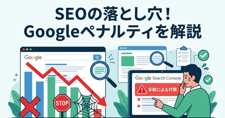 Googleペナルティとは？SEOへの影響と確認・解除方法を解説