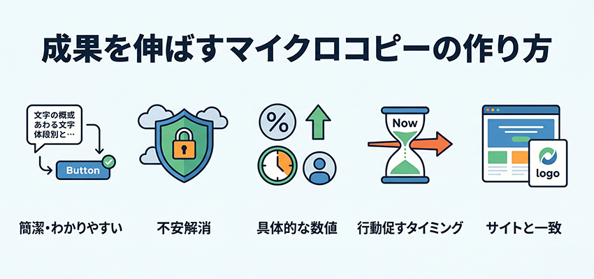 成果を伸ばすマイクロコピーの作り方