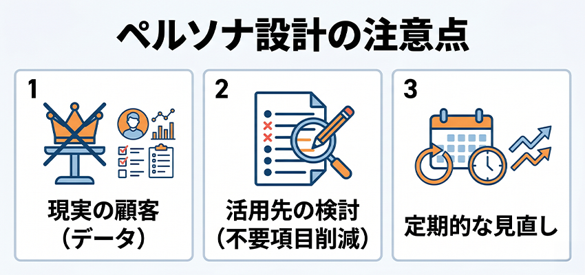 ペルソナ設計で失敗しないための注意点