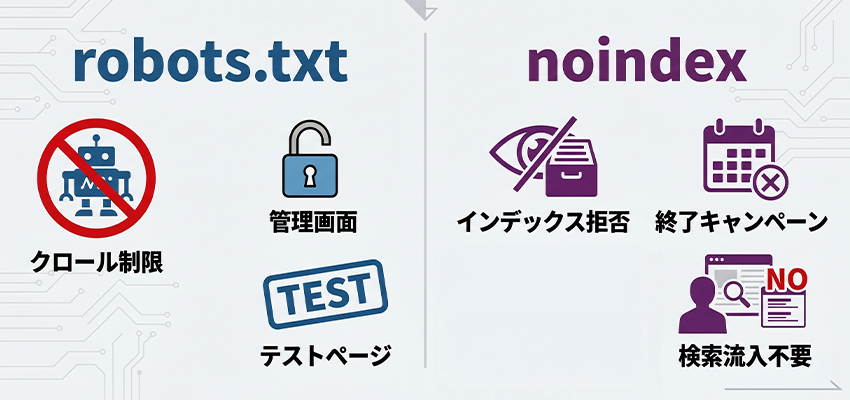 robots.txtとnoindexの違い