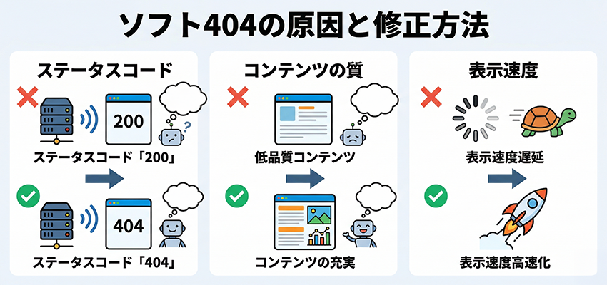 ソフト404の原因と修正方法