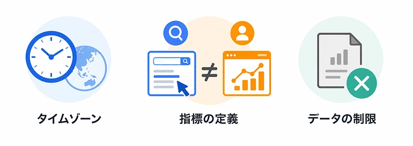 Googleアナリティクスとサーチコンソールで数値が合わない理由