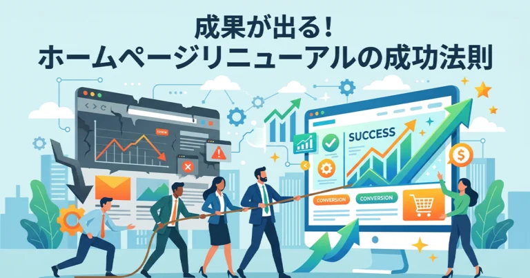 ホームページリニューアルの目的やメリット、成功のポイント