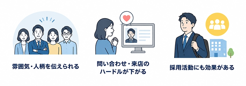 ホームページにスタッフ紹介を掲載するメリット