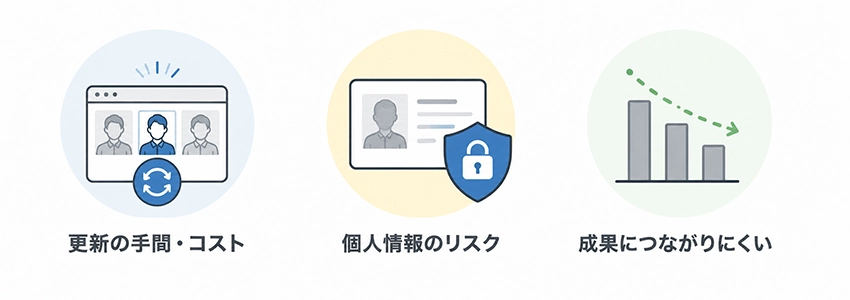 ホームページにスタッフ紹介を掲載するデメリット