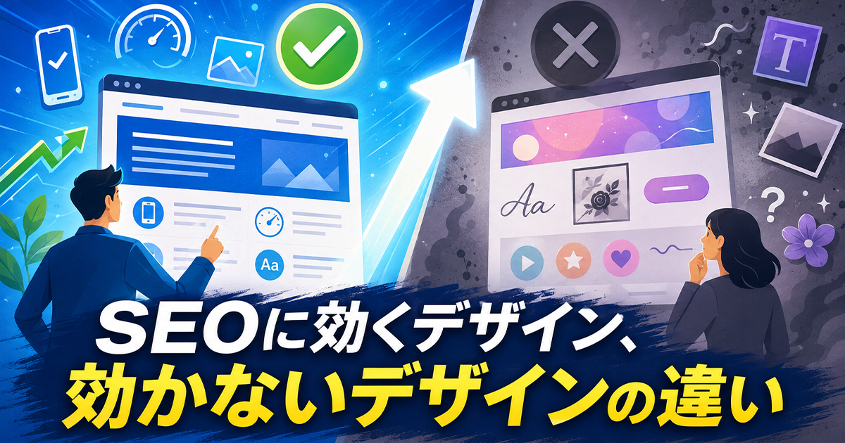 SEOに効くデザインと効かないデザインの違い