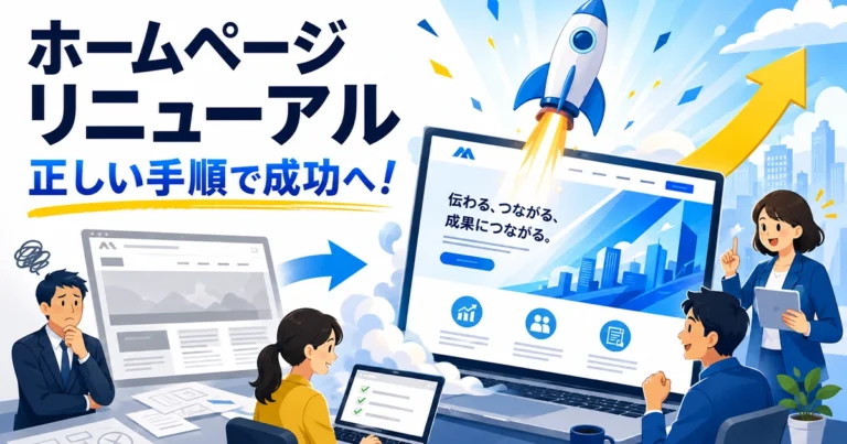 ホームページリニューアルの進め方!手順とスケジュールを解説