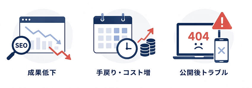 ホームページリニューアルの手順を知らずに進めると起こる問題