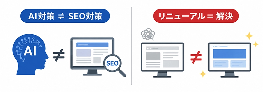 なぜホームページのAI対策でリニューアルを考えてしまうのか