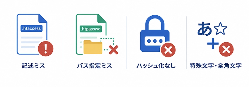 Basic認証が効かないときの原因と対処法