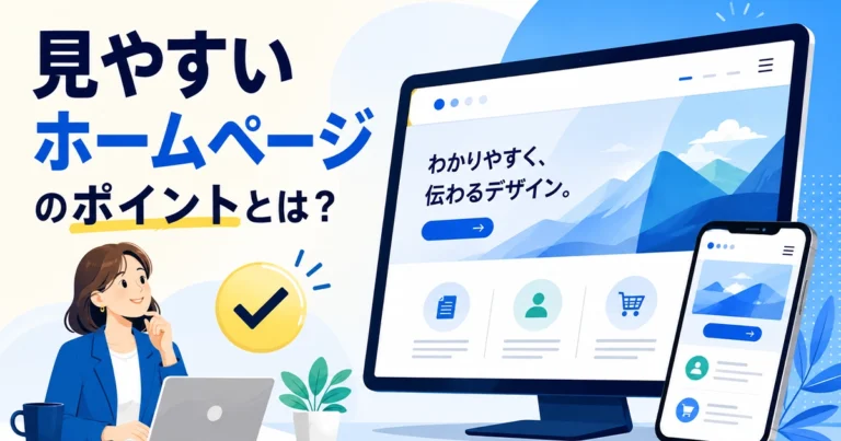 見やすいホームページとは？デザインのポイントや参考サイトを紹介