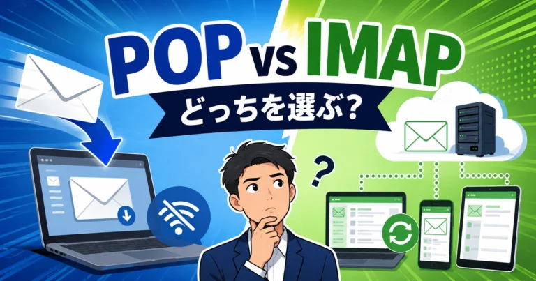 POPとIMAPの違い!メール設定の選び方も解説