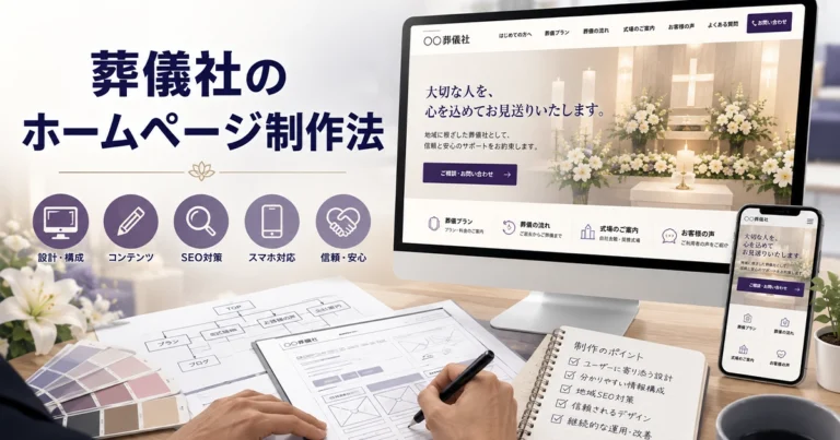 葬儀社のホームページ制作法！ユーザーに寄り添ったコンテンツ作成法