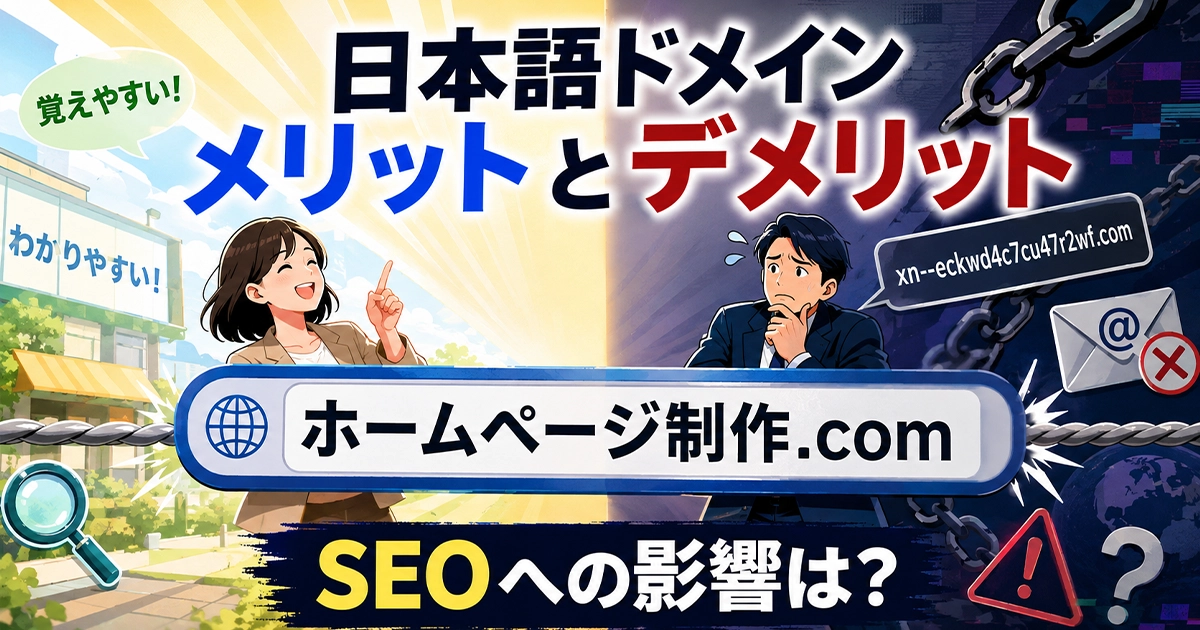 日本語ドメインのメリット・デメリット!SEOへの影響は?