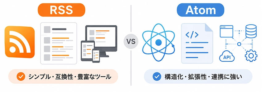 RSSとAtomの特徴