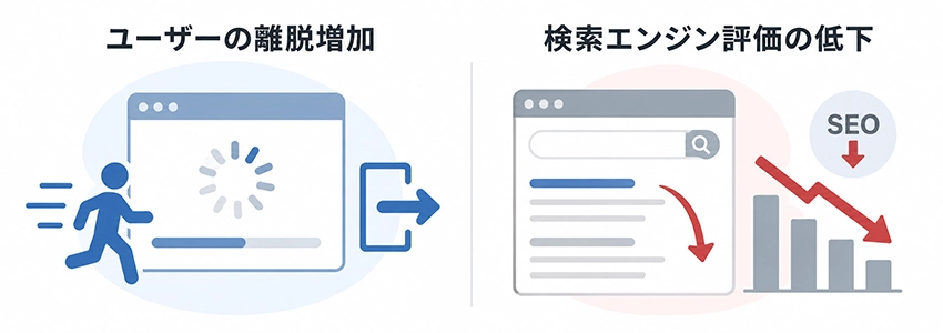 ホームページが重いことで起きる問題
